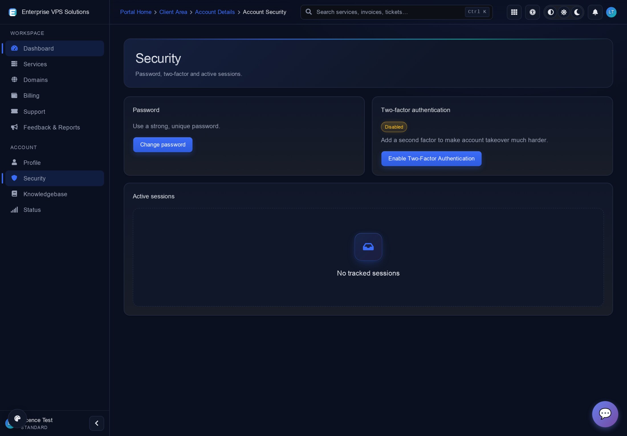Account security