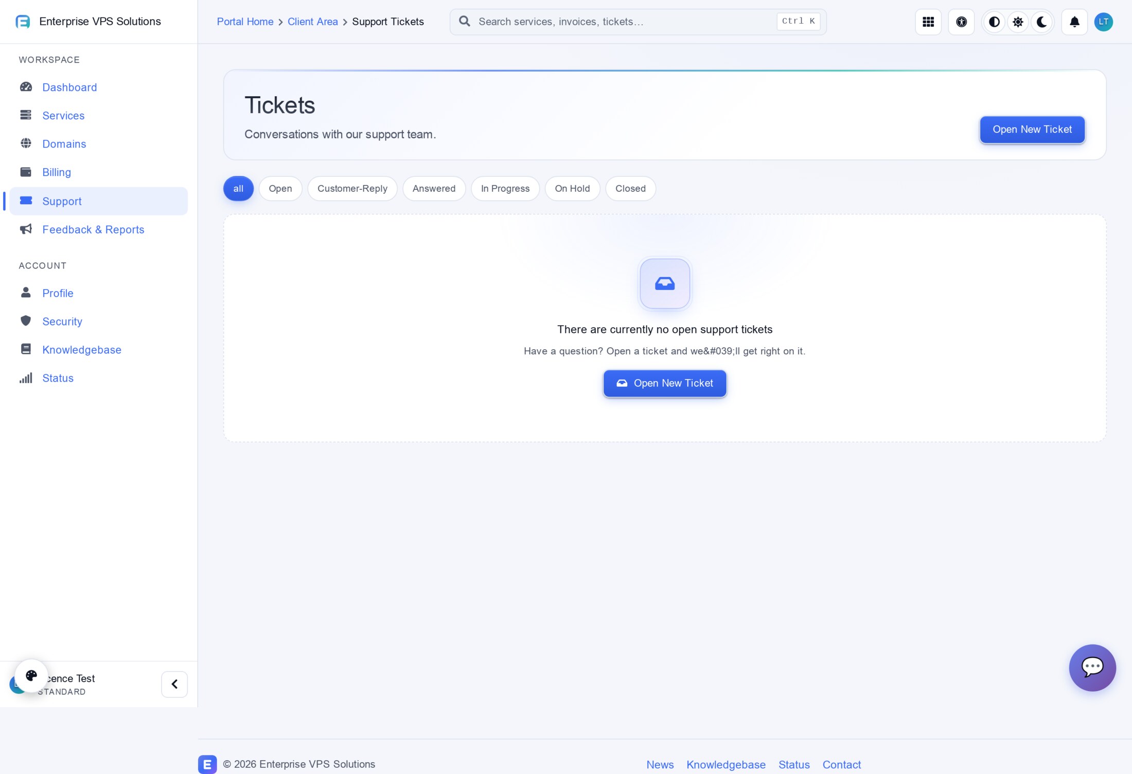 Support tickets