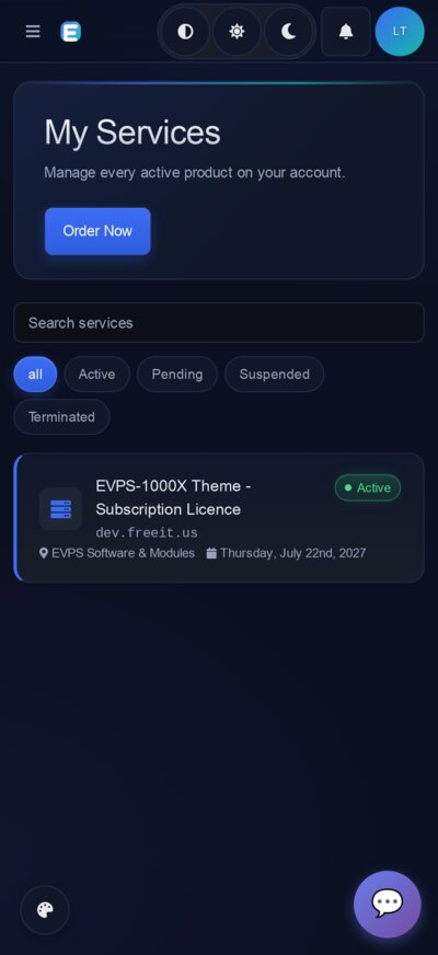 Managing services on mobile